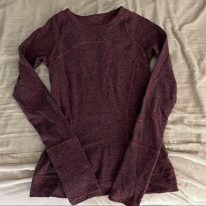 Purple long sleeved Lululemon top